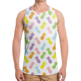 full_print_tanktop с принтом Ананасы! ,  |  | Тематика изображения на принте: 