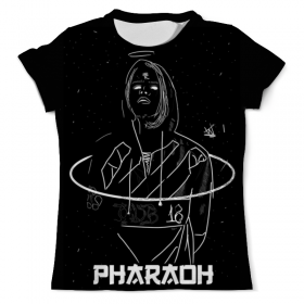 full_print_tee с принтом Pharaoh , Футболка с нанесением полноцветного изображения по всей поверхности может быть выполнена в двух вариантах - ХЛОПОК и СИНТЕТИКА. | Хлопок - ткань из 100% хлопка высшего качества пенье.  <br>Синтетика - ткань с высоким содержанием синтетического волокна (до 80%).  Материал хорошо тянется, имеет приятную на ощупь фактуру | 