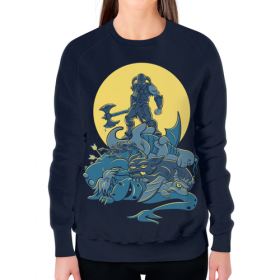 full_print_woman_sweatshirt с принтом Скайрим. Довакин ,  |  | Тематика изображения на принте: 