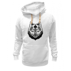 hoodie с принтом Grey Wolf ,  |  | Тематика изображения на принте: 