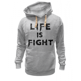 hoodie с принтом Жизнь это борьба ,  |  | Тематика изображения на принте: 
