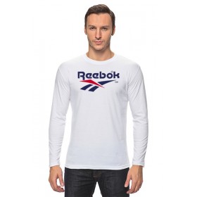 Мужской лонгслив с принтом Reebok , Хлопок |  | 