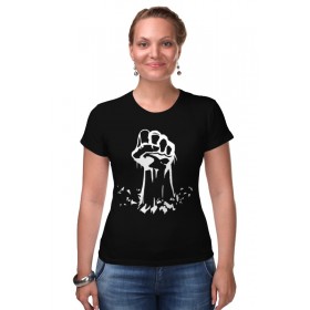 Женская футболка стрэйч с принтом Кулак (Dying Light) ,  |  | 