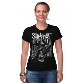 Женская футболка стрэйч с принтом Slipknot ,  |  | 