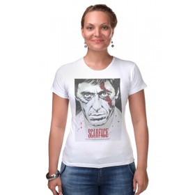 Женская футболка стрэйч с принтом Al Pacino / Ал Пачино ,  |  | 