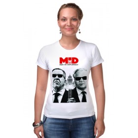 Женская футболка стрэйч с принтом Men in diplomacy ,  |  | Тематика изображения на принте: 
