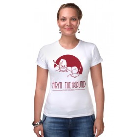 Женская футболка стрэйч с принтом Игра Престолов. Arya The Hound ,  |  | 