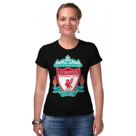 Женская футболка стрэйч с принтом Liverpool (Ливерпуль) ,  |  | 