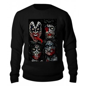sweatshirt с принтом KISS Zombies ,  |  | 