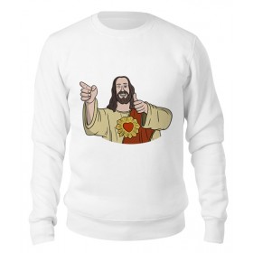 sweatshirt с принтом Дружище Иисус ,  |  | 