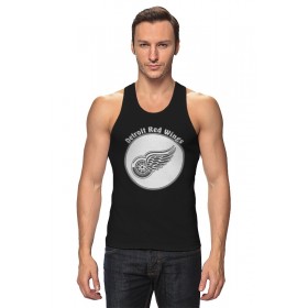 tanktop с принтом Detroit Red Wings ,  |  | Тематика изображения на принте: 