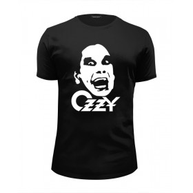 Мужская футболка Premium с принтом Ozzy Osbourne , Белый, черный, серый меланж, голубой: 100% хлопок, плотность 160 гр. Остальные цвета: 92% хлопок, 8% лайкра, плотность 170-180гр. |  | 