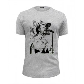 Мужская футболка Premium с принтом Depeche Mode , Белый, черный, серый меланж, голубой: 100% хлопок, плотность 160 гр. Остальные цвета: 92% хлопок, 8% лайкра, плотность 170-180гр. |  | 
