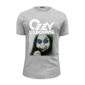 Мужская футболка Premium с принтом Ozzy Osbourne , Белый, черный, серый меланж, голубой: 100% хлопок, плотность 160 гр. Остальные цвета: 92% хлопок, 8% лайкра, плотность 170-180гр. |  | 