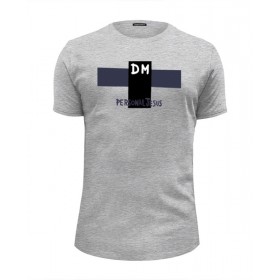 Мужская футболка Premium с принтом Depeche Mode , Белый, черный, серый меланж, голубой: 100% хлопок, плотность 160 гр. Остальные цвета: 92% хлопок, 8% лайкра, плотность 170-180гр. |  | 
