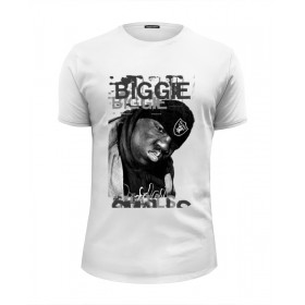 Мужская футболка Premium с принтом Notorious B.I.G. (Biggie Smalls) Hip Hop Legend , Белый, черный, серый меланж, голубой: 100% хлопок, плотность 160 гр. Остальные цвета: 92% хлопок, 8% лайкра, плотность 170-180гр. |  | 