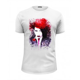 Мужская футболка Premium с принтом Marilyn Manson , Белый, черный, серый меланж, голубой: 100% хлопок, плотность 160 гр. Остальные цвета: 92% хлопок, 8% лайкра, плотность 170-180гр. |  | 