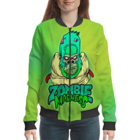 woman_bomber с принтом Zombie Madness ,  |  | 