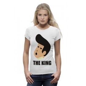 Женская футболка Premium с принтом Элвис Пресли (Elvis Presley) ,  |  | 