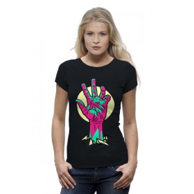 Женская футболка Premium с принтом Рука Зомби (Ходячие Мертвецы) ,  |  | 