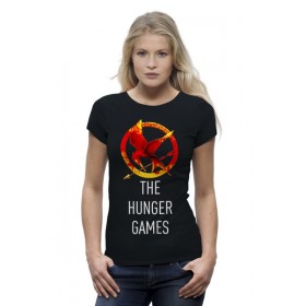 Женская футболка Premium с принтом Голодные Игры (The Hunger Games) ,  |  | 