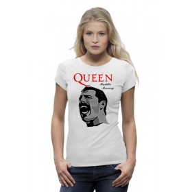 Женская футболка Premium с принтом Freddie Mercury - Queen ,  |  | 