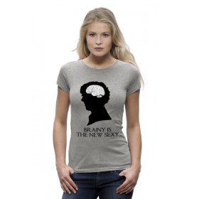 Женская футболка Premium с принтом Шерлок Холмс (Sherlock Holmes) ,  |  | 