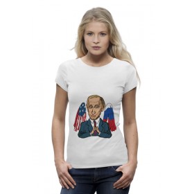 Женская футболка Premium с принтом Mr President ,  |  | 