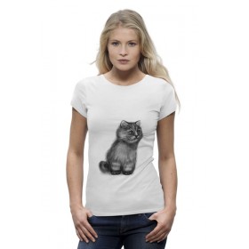 Женская футболка Premium с принтом Кот из фильма Пыль ,  |  | 