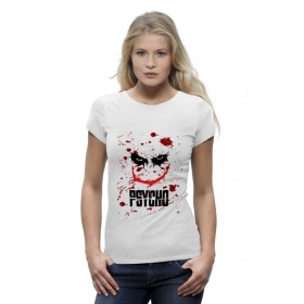 Женская футболка Premium с принтом Джокер (Psycho) ,  |  | 