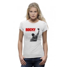 Женская футболка Premium с принтом Rocky Balboa ,  |  | 