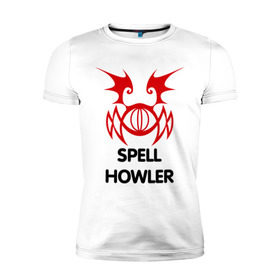 Мужская футболка премиум с принтом Dark Elf Mage - Spell Howler , 92% хлопок, 8% лайкра | приталенный силуэт, круглый вырез ворота, длина до линии бедра, короткий рукав | elf | human fighter | lineage | spell howler | игры | хьюмен | хьюмэн