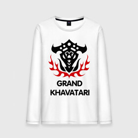 Мужской лонгслив хлопок с принтом Orc Fighter - Grand Khavatari , 100% хлопок |  | grand khavatari | lineage
