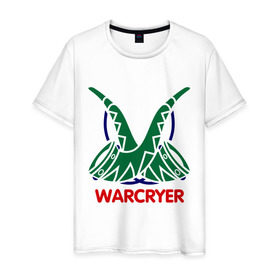 Мужская футболка хлопок с принтом Orc Mage - Warcryer , 100% хлопок | прямой крой, круглый вырез горловины, длина до линии бедер, слегка спущенное плечо. | lineage | warcryer