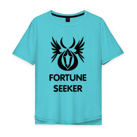 Мужская футболка хлопок Oversize с принтом Dwarf Fighter - Fortune Seeker , 100% хлопок | свободный крой, круглый ворот, “спинка” длиннее передней части | line age | lineage | компьютерные | линейка