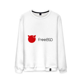 Мужской свитшот хлопок с принтом Free BSD , 100% хлопок |  | freebsd | linux | линукс | люникс