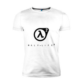 Мужская футболка премиум с принтом Half Life 2 , 92% хлопок, 8% лайкра | приталенный силуэт, круглый вырез ворота, длина до линии бедра, короткий рукав | half life 2 | shooter | научно фантастические | стрелялка | шутер
