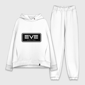Женский костюм хлопок Oversize с принтом EVE online ,  |  | ив | игра | компьютерная
