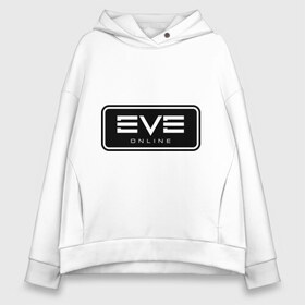 Женское худи Oversize хлопок с принтом EVE online , френч-терри — 70% хлопок, 30% полиэстер. Мягкий теплый начес внутри —100% хлопок | боковые карманы, эластичные манжеты и нижняя кромка, капюшон на магнитной кнопке | ив | игра | компьютерная