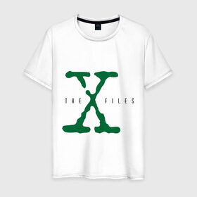 Мужская футболка хлопок с принтом X files , 100% хлопок | прямой крой, круглый вырез горловины, длина до линии бедер, слегка спущенное плечо. | x files | секретные материалы