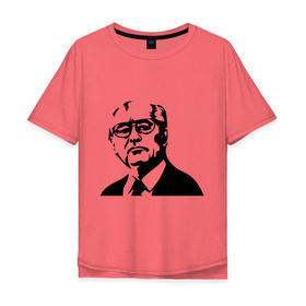 Мужская футболка хлопок Oversize с принтом Горбачев , 100% хлопок | свободный крой, круглый ворот, “спинка” длиннее передней части | Тематика изображения на принте: горбачев | михаил сергеевич | политические | россия