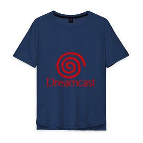 Мужская футболка хлопок Oversize с принтом Dreamcast , 100% хлопок | свободный крой, круглый ворот, “спинка” длиннее передней части | Тематика изображения на принте: dreamcast | sega | видеоигры | приставки | сега