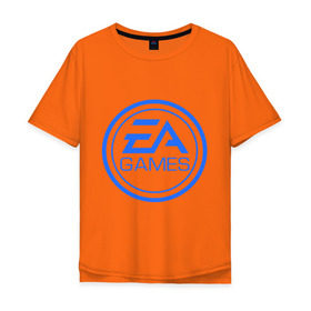 Мужская футболка хлопок Oversize с принтом EA Games , 100% хлопок | свободный крой, круглый ворот, “спинка” длиннее передней части | arts | electronic | игра | компьютерная