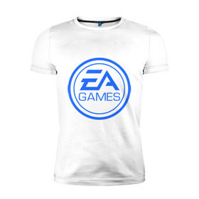 Мужская футболка премиум с принтом EA Games , 92% хлопок, 8% лайкра | приталенный силуэт, круглый вырез ворота, длина до линии бедра, короткий рукав | arts | electronic | игра | компьютерная