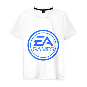 Мужская футболка хлопок с принтом EA Games , 100% хлопок | прямой крой, круглый вырез горловины, длина до линии бедер, слегка спущенное плечо. | arts | electronic | игра | компьютерная