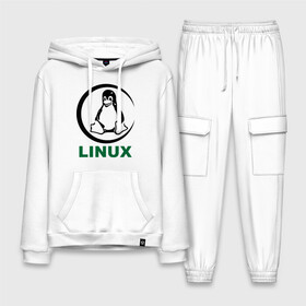 Мужской костюм хлопок с толстовкой с принтом Linux ,  |  | пингвин