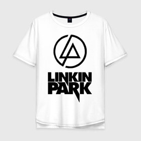 Мужская футболка хлопок Oversize с принтом Linkin Park , 100% хлопок | свободный крой, круглый ворот, “спинка” длиннее передней части | linkin | linkin park | park | линкин парк