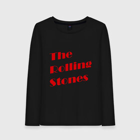 Женский лонгслив хлопок с принтом The Rolling Stones , 100% хлопок |  | Тематика изображения на принте: rolling stones