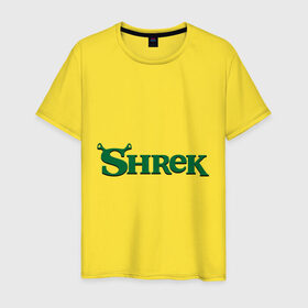 Мужская футболка хлопок с принтом Shrek , 100% хлопок | прямой крой, круглый вырез горловины, длина до линии бедер, слегка спущенное плечо. | Тематика изображения на принте: shrek | шрек
