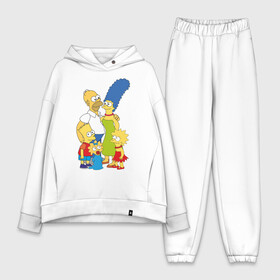 Женский костюм хлопок Oversize с принтом The Simpsons (2) ,  |  | гомер